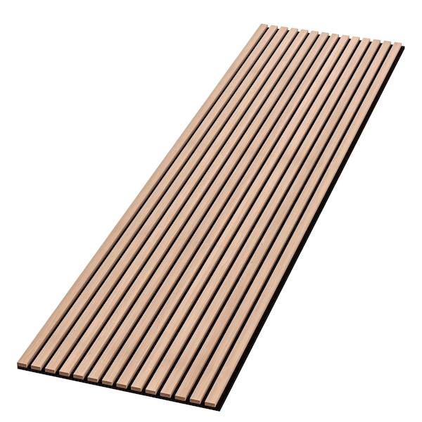 Ejoy Acoustic Vinyl Wall Cladding Siding Board, 94 x 23.6 x 0.8 ACP_LightColdOak - main